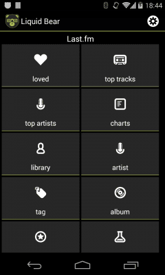 Screenshot of the application VKontakte+Lastfm - Liquid Bear - #2