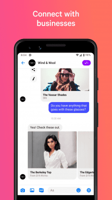 Screenshot of the application Facebook Messenger - #8