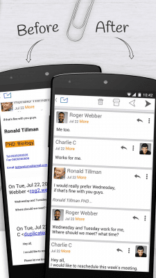 Screenshot of the application Email Exchange + by Mailwise - #3