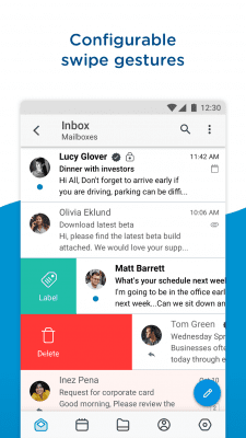 Screenshot of the application Boxer - Workspace ONE - #3