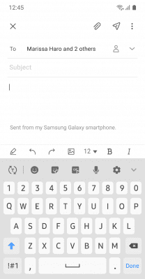 Screenshot of the application Samsung Email - #4