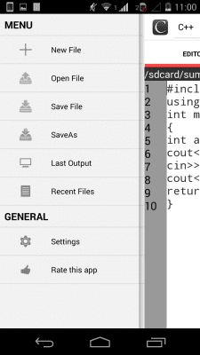 Screenshot of the application Online Compiler - #6
