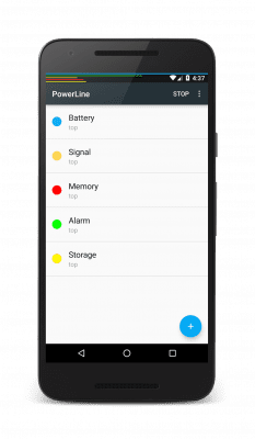 Screenshot of the application PowerLine - #2