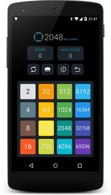 Screenshot of the application 2048 Myo Edition - #2