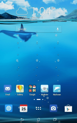 Screenshot of the application ASUS MyOcean (Live wallpaper) - #3