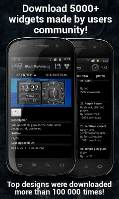 Screenshot of the application Make Your Clock Widget - #3