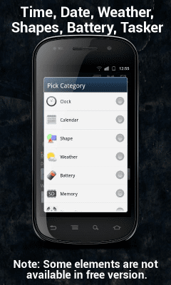 Screenshot of the application Make Your Clock Widget - #4
