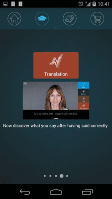 Screenshot of the application Nativox: improve English - #2