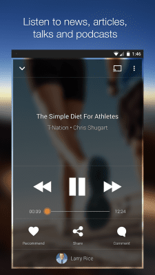 Screenshot of the application Umano: News Read to You - #2