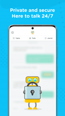 Screenshot of the application Woebot: Your Self-Care Expert - #5