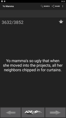 Screenshot of the application Yo Mamma - #2