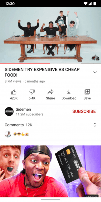 Screenshot of the application YouTube - #3