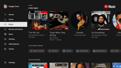 Screenshot of the application YouTube for Android TV - #2