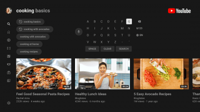 Screenshot of the application YouTube for Android TV - #3