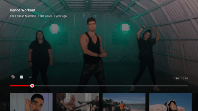 Screenshot of the application YouTube for Android TV - #4