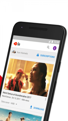 Screenshot of the application YouTube Go - #2