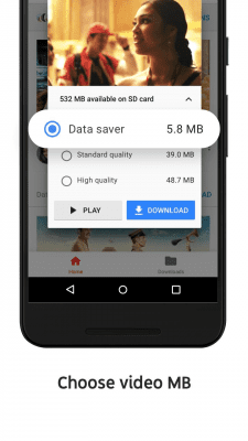 Screenshot of the application YouTube Go - #3