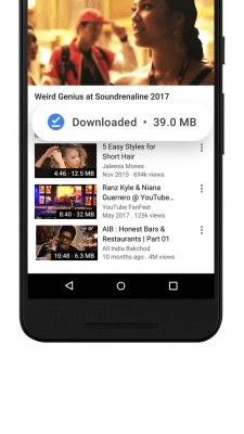 Screenshot of the application YouTube Go - #5