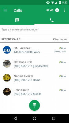 Screenshot of the application Hangouts Phone - #4