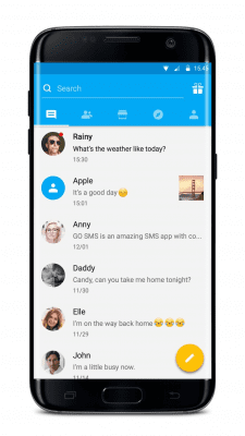 Screenshot of the application Go SMS Pro - #3