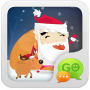 Download GO SMS Pro Santa Super Theme