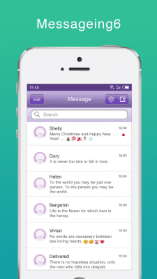 Screenshot of the application Messaging+ 6 - #2