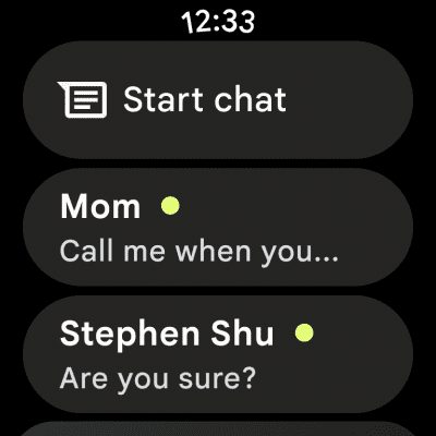 Screenshot of the application Android Messages - #9