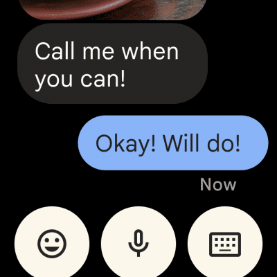 Screenshot of the application Android Messages - #10
