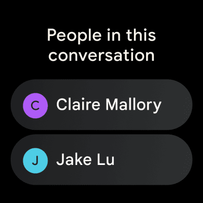 Screenshot of the application Android Messages - #11