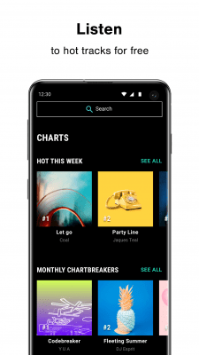 Screenshot of the application Loudly – Music. Video. People. - #2