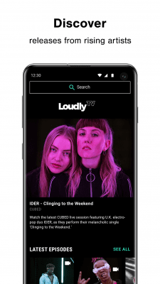 Screenshot of the application Loudly – Music. Video. People. - #4