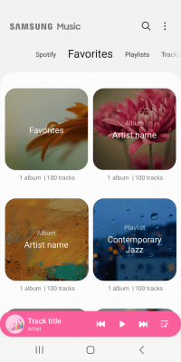 Screenshot of the application Samsung Music - #3