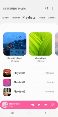 Screenshot of the application Samsung Music - #4