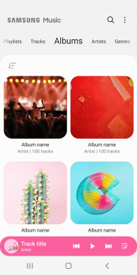 Screenshot of the application Samsung Music - #5