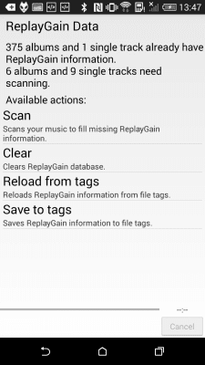 Screenshot of the application foobar2000 for Android - #3