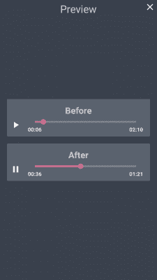 Screenshot of the application AndroSound Audio Editor - #8