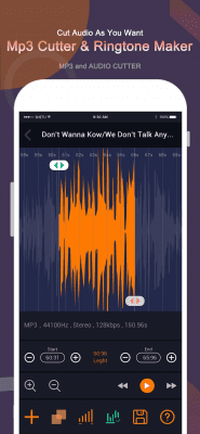 Screenshot of the application Slicing ringtones - #2
