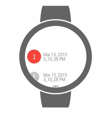 Screenshot of the application Wear Audio Recorder - #7