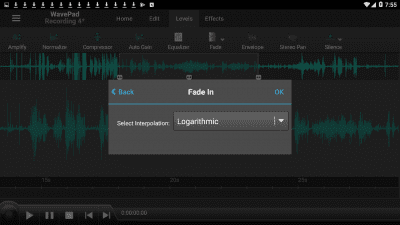 Screenshot of the application WavePad Audio Editor Free - #3