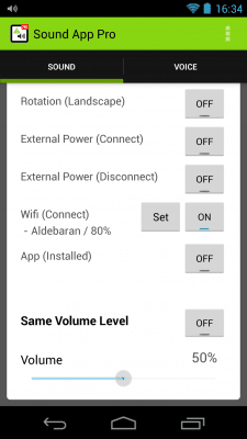 Screenshot of the application Application sound - #3