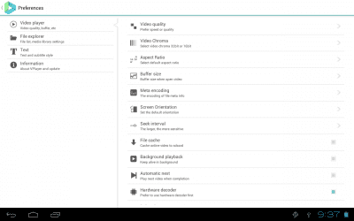 Screenshot of the application VPlayer Video Player - #2