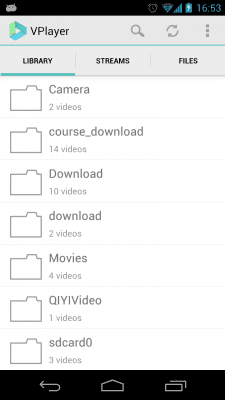 Screenshot of the application VPlayer Video Player - #5
