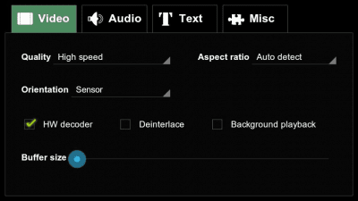 Screenshot of the application VPlayer Codec ARMv7 - #4