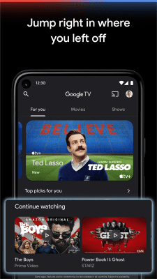 Screenshot of the application Google TV - #5