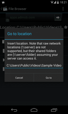 Screenshot of the application Media Player Classic Remote - #6