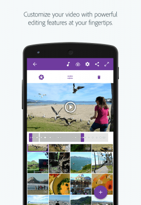 Screenshot of the application Adobe Premiere Clip - #2