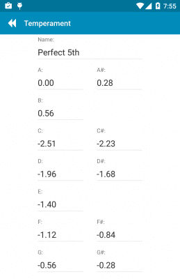 Screenshot of the application Tuner - gStrings Free - #6