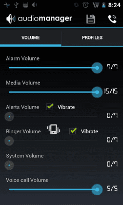 Screenshot of the application Locale AudioManager Plug-in - #2
