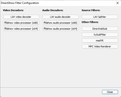 Screenshot of the application K-Lite Codec Pack - #6