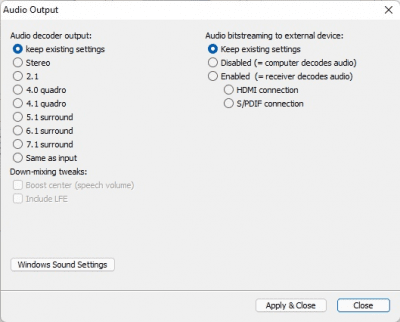 Screenshot of the application K-Lite Codec Pack - #10